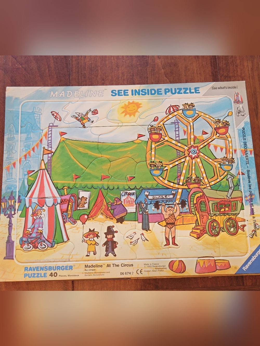 Vintage 1993 Ravensburger Madeline See Inside Puzzle - At The Circus
